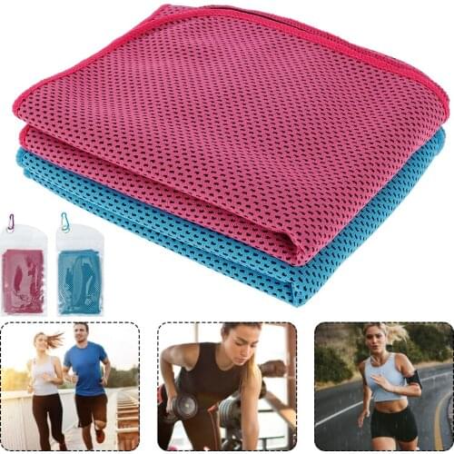 90x30cm Cooling Towel Travel Quick-Dry Beach Towel Microfiber Gym Towel for Yoga Gym Travel Camping Golf Football Outdoor Sports