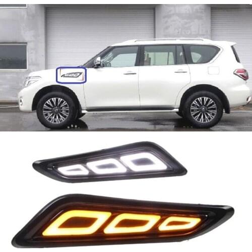 CITYCARAUTO LED CAR DOOR LIGHTS DAYTIME RUNNING LIGHT TURN SIGNAL LIGHTTING FIT FOR NISSAN PATROL Y62 2016-2019 CAR LED LIGHTS