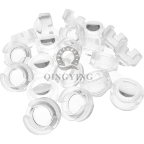 50pcs/lot 13mm LED mini Lens 15 30 45 60 90 100 Degree Needn't Holder 1W 3W synthetical IR LED Power lenses Reflector Collimator