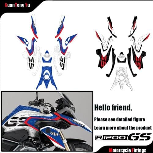 For BMW R1200GS R1200GSLC 2014-2017 2018-2019 Motorcycle body decoration protection reflective sticker fairing protective film