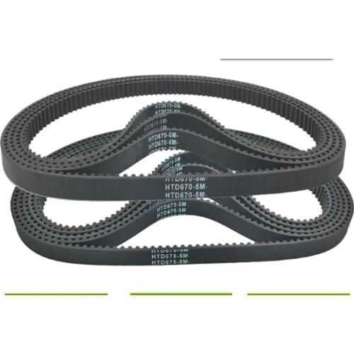 HTD640-5M HTD645-5M HTD650-5M HTD655-5M HTD660-5M HTD665-5M HTD670-5M HTD675-5M Rubber Timing Belt Black 1PC