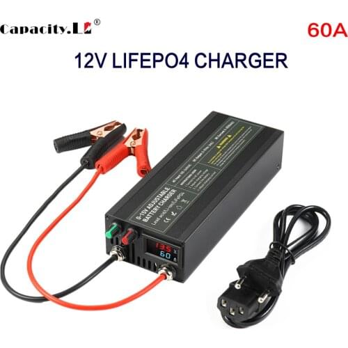 12.6V14.6V20A25A lithium iron phosphate battery charger Voltage and current dual display adjustable high current EU/US/AU/UK
