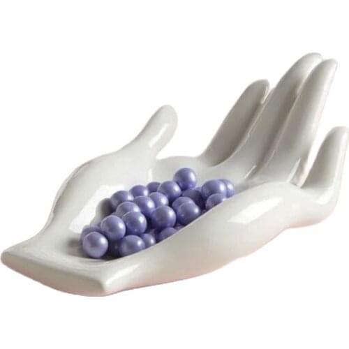 American Ceramic Fruit Plate Palm Creative Candy Plate Luxury Hand Ornaments Aesthetic Room Decor Living Room Decoration Gift