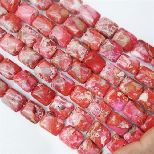 1 Strand 10x8x4mm Red Gold Sea Sediment Jasper & Pyrite Oblong Loose Beads DIY Jewelry Making 15.5Inch M393