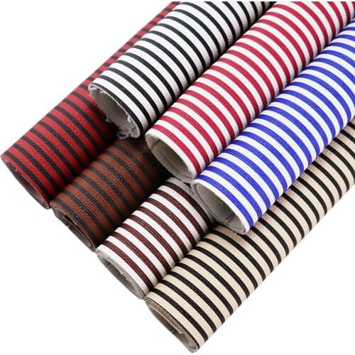 30x134cm Roll Stripe Faux Synthetic PU Artificial Leather Fabric For Hair Bows Bags Earring Material DIY BH057