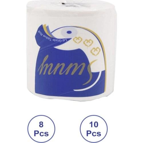 8/10 Rolls Toilet Tissue For Kitchen Home Bathroom Toilet Roll Paper 10x10cm Soft Toilet Paper Skin-friendly Paper Towe