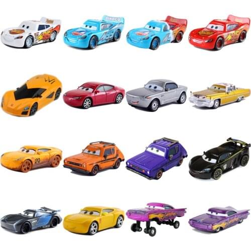 Disney Pixar Racing 2 Racing 3 Lightning McQueen Jackson Storm Childrens Christmas Birthday best Gifts 1:55 Metal Alloy Toy Car