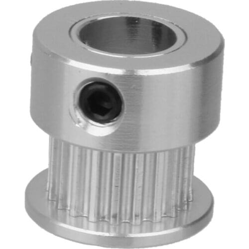 Stainless Steel 3D Printer Extrusion Wheel (20T, 8mm Bore) - Timing Belt Pulley