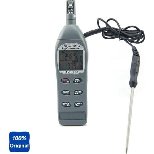 Pocket Temperature Humidity Tester Dew Point Testing Wet Bulb Meter AZ8726