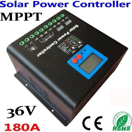 180A 36V MPPT solar charge controller for use off grid solar power system! Solar Charge Controller with LED&LCD Display