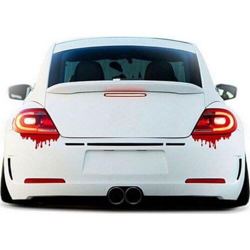 Red Blood Car Stickers Reflective Car Decals Light Bumper Body Sticker Decal Adhesive Sticker CarStyling