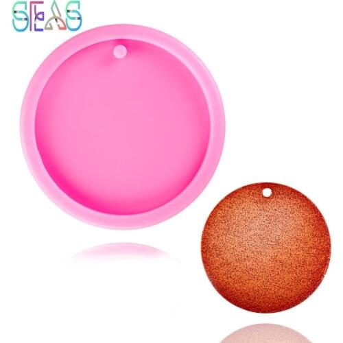 Round Shape Silicone Mold For Key Chain Pendant Moulds Suitable For Clay DIY Jewelry Making Epoxy Resin Mold