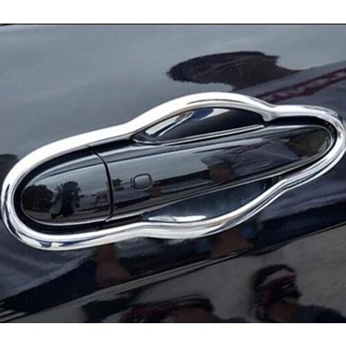 ABS Matte Car Door protector handle Bowl panel cover trim Sticker Car Styling For Jeep Compass 2017 2018 Car Accessories 8pcs