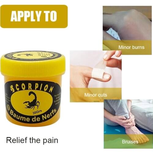30g Scorpion Venom Medical Plaster Pain Relief Ointment For Joint Back Knee Rheumatism Arthritis Muscle Strain Massager Cream