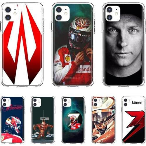 Fashion-Car-driver-Kimi-Raikkonen For Huawei Nova 2 2i 3 3i Y3 Y5 Y6 Y7 Y9 Prime 2015 2016 2017 2018 2019 Soft TPU Cover