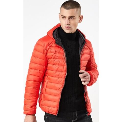 MRMT 2020 Brand Mens Jackets Cotton Coat Hooded Cotton Overcoat for Male Short Solid Color Jacket Outer Wear Clothing Garment