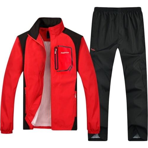 Men Clothes Set Casual Autumn Winter Mens Tracksuit Casual Jacket+Pants Two Pieces Set Man Joggers Suit Asian Size 5XL