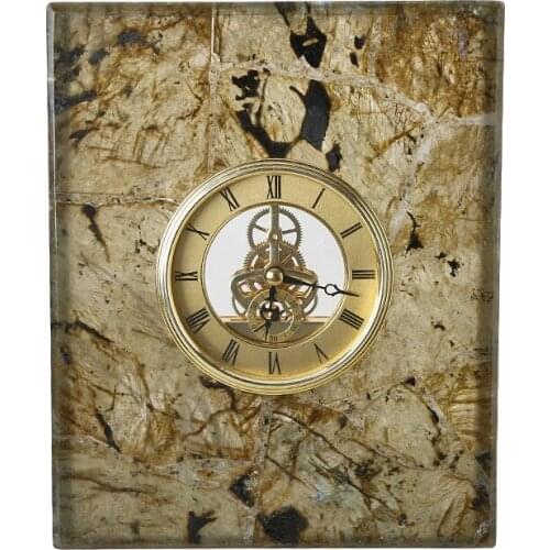 Newest Natural Stone Crafts, Gemstone Wall Clock, Luxury Labradorite Stone Wall Clock