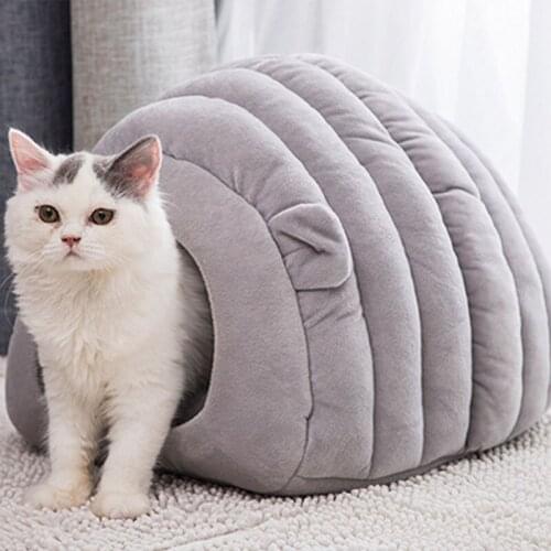 2019 New Cat Dog Pet Beds Cotton Teddy Rabbit Bed House Snow Rena Dog Basket For Small Medium Dog Soft Keep Warm Beds House