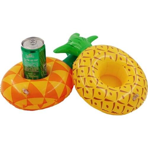 Summer New Pineapple Floating Cup Holder Pool Swim Ring Water Toys Party Beverage Boats Baby Pool Toys Inflatable Drink Float