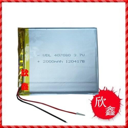 New polymer battery type 407080 MP4.MP5 repair parts, tablet PC MID built-in battery