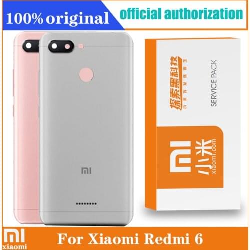 Original Redmi 6A Back Housing Rear Door Cover 5.45 inch Replacement Battery Replace Case For Xiaomi Redmi 6 Power Repair Parts