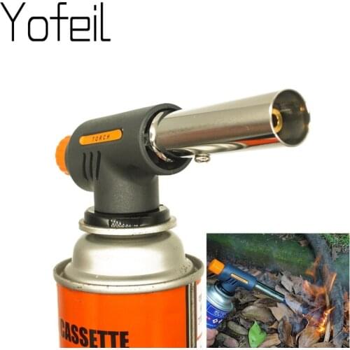 Outdoor Multi Picnic Flamethrower Barbecue Butane Auto Ignition BBQ Travel tools Camping Welding Baking Flame Gun Gas Torch