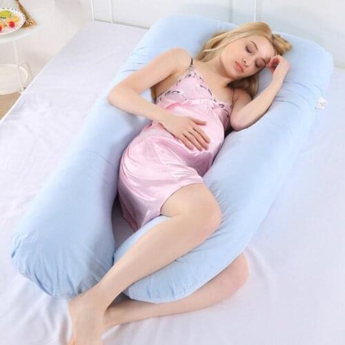 Sleeping Support Pillow For Pregnant Women Body PW12 100% Cotton Rabbit Print U Shape Maternity Pillows Pregnancy Side Sleepers