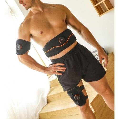 ABS Muscle Stimulator Muscle Stimulation Belt Trainer EMS Stimulating Abdominal Toning Belts Training Fitness Workout Men Women