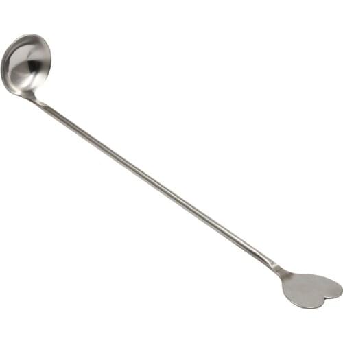 Good Stainless Steel Long Handle Mixing Spoon Coffee Tea Stirring Spoon Small Ice Cream Dessert Scoop Creative Teaspoon Flatware