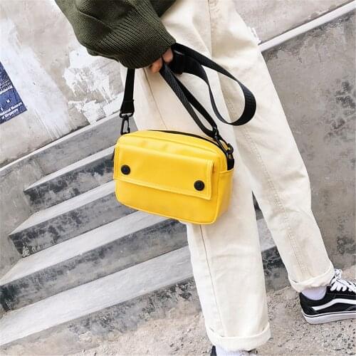 Women Men Shoulder Bag Fashion Pure Color Casual Tote Outdoor Bag PU Leather Handbag Zipper Messenger Messenger Bags