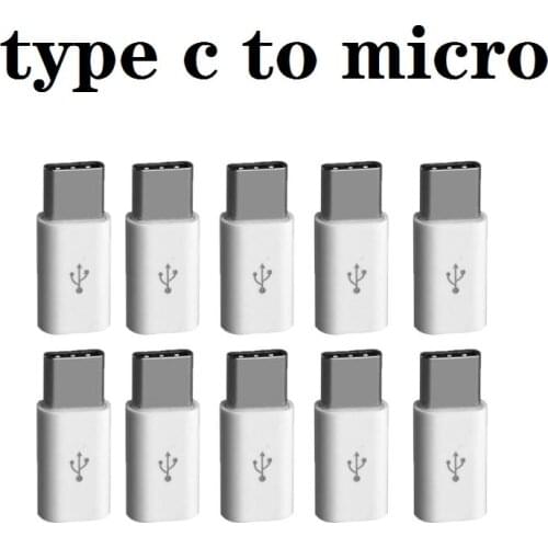 10PCS OTG Adapter OTG Android Type-C To Micro USB Adapter USB Phone Data Line Charging Converter