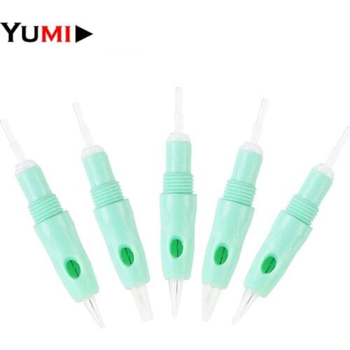 10pcs Sterilized 8mm Screw Green Charmant Charme Princesse Liberty Pen Microneedling Microblading Tattoo Cartridges Needles