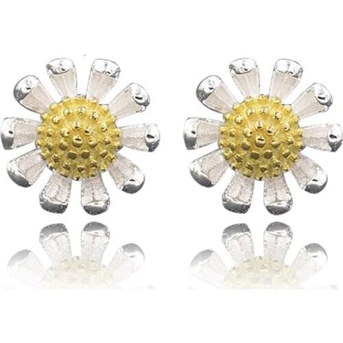 2020 Beautiful Flower Fashion One Pair 925 Sterling Silver Earring Accessories Luxury Jewelery Gift For Women