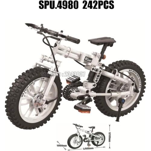 7072 242pcs Folding Bicycle Bike Winner Building Block Toy