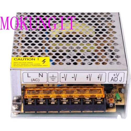 Fast shipping 5pcs Adapter AC110/220V to LED DC12V 8.5A iron cover Power Supply Transformer for LED 3528 5050 RGB LED strip