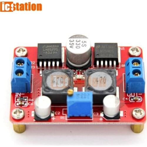DC-DC Automatic Voltage Adapter Converter Step Up/Down Module LM2577S + LM2596S