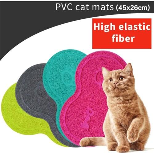 4Color Pet Dog Puppy Cat Feeding Mat Pad Cute PVC Bed Dish Bowl Food Water Feed Placemat Wipe Clean Pet Supplies Durable