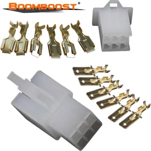 For Motorcycle Ebike Car Terminal Plug Kits Male Female Cable 2.8mm 2/6 pin Automotive 2.8 Electrical Wire Connector