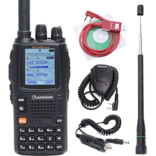 Wouxun KG-UV9D Plus Seven Bands Reception Dual Bands Transmission Air Band Classic Circuit Cross Band Repeater Walkie Talkie