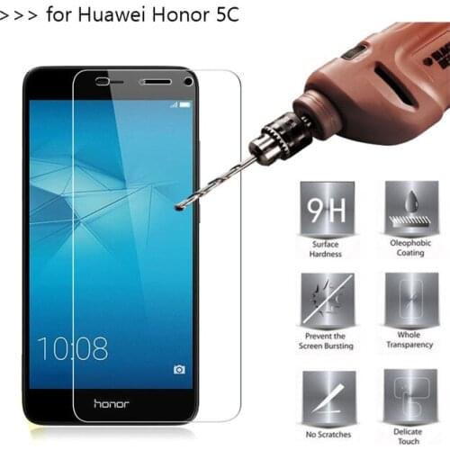 Huawei Honor 5C Tempered Glass 100% New High Quality Screen Protector Film Accessory For Huawei Honor 5C Phone