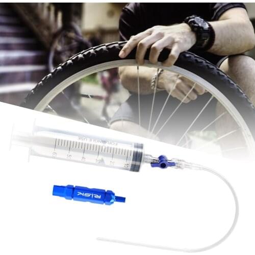 Bicycle Tubeless Tire Liquid Injection Tool MTB Road Bike Tubeless Sealant Injector UST Tyre No Inner Tubes Valve Core Tool