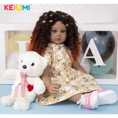 KEIUMI 24 Inch 60 cm Beautiful Doll Popular Reborn Baby Well Packaged Real Girl Newborn Princess For Kid Toy Birthday Surprise