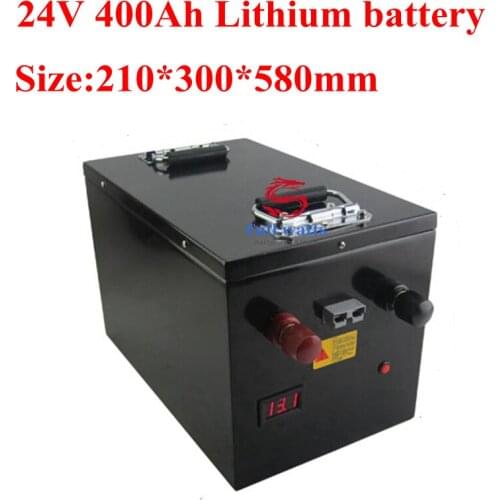 Large Capacity 24V 400Ah Lithium Li Ion Battey for Motorhome RV Rickshaw Golf Cart Recreation Vehicle Rickshaw+20A Charger