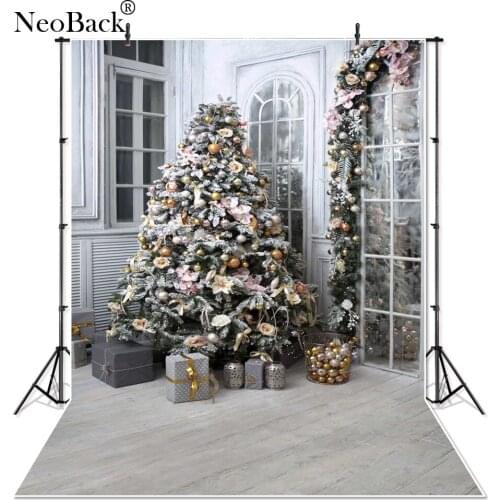 NeoBack Vinyl Newborn Baby Christmas Home Party Photographic Background Children Kids Holiday Scene Studio Photo Backdrops