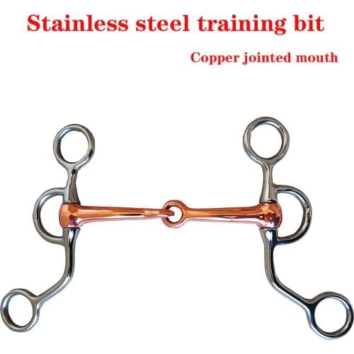 Stainless Steel Horse Snaffle Training Snaffle Bit Equestrian Equipment Supplies
