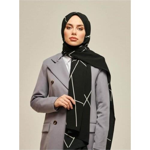 2021 Summer New Fashion Muslim Hijab Womens Asymetric Cotton Turksih Shawl 80*200 cm