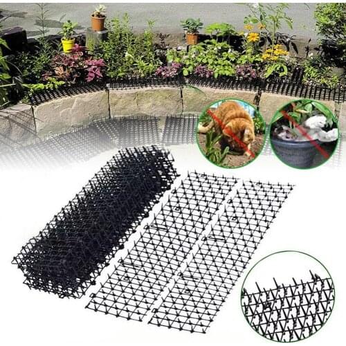 1Pc 30cm x 2m Plastic Garden Prickle Strip Dig Stop Cat Repellent Deterrent Net Mat Spike Коврик от комаров