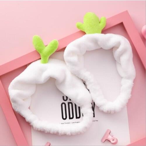 Small fresh cactus bean sprouts hair band wash hair band headband