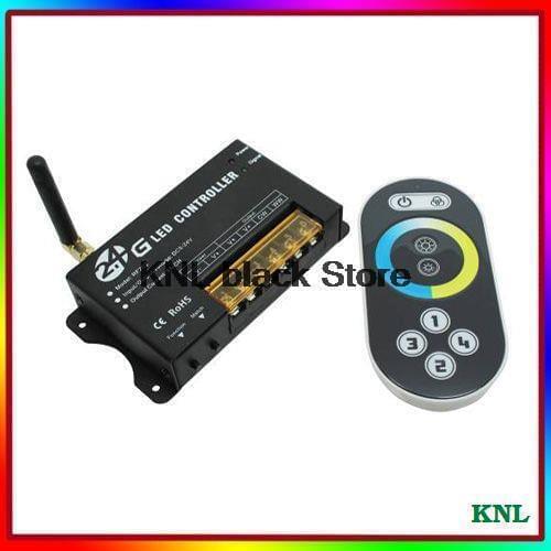 2.4G Remote Led Color Temperature Controller DC 12V-24V RF Touch Remote Dimmer Led Controller for Led Strip Light 2 Channel * 8A